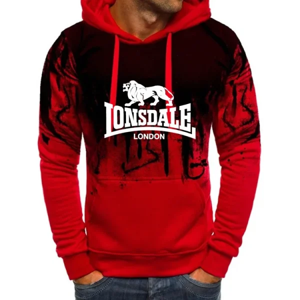 LONSDALE Unisex Hoodie, Fashion Printed Pullover, Comfortable Street Clothing, Top notch Hip Hop, Autumn/Winter, Bestselling - Image 2