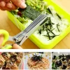 Muti-Layers Kitchen Scissors Stainless Steel Vegetable Cutter Scallion Herb Laver Spices cooking Tool Cut Kitchen Accessories - Image 2