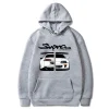 2023 Initial D Supra Hoodies Men's and Women's JDM Manga Print Loose Casual Long Sleeve Japanese Casual Sporty Sweatshirt - Image 3