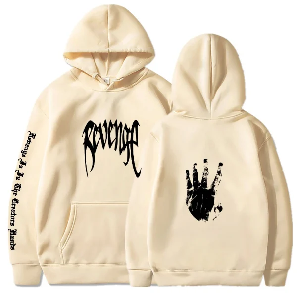 Revenge hoodies Men Fashion Printed Long Sleeve Sweatshirts Women Casual Harajuku Hip Hop Streetwear Hooded Pullovers Sudaderas - Image 4