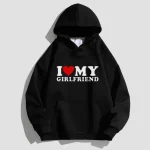 I LOVE MY GIRLFRIEND Print Unisex Hoodie Y2K Sweatshirt for Women's/Men's Hoodies Sweatshirts Solid Hoodies Pullovers Tops