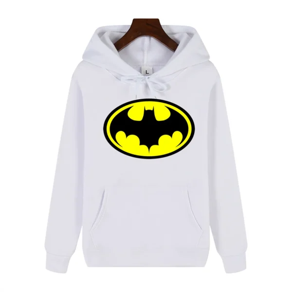 Batman pattern simple print Autumn and winter comfortable soft thickening men's high quality casual fashion warm street hoodie
