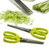 Muti-Layers Kitchen Scissors Stainless Steel Vegetable Cutter Scallion Herb Laver Spices cooking Tool Cut Kitchen Accessories - Image 3