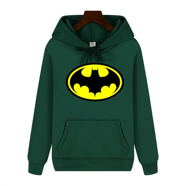 Batman pattern simple print Autumn and winter comfortable soft thickening men's high quality casual fashion warm street hoodie - Image 5
