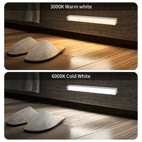USB Rechargeable Motion Sensor LED Cabinet Light For Home Corridor Stairs Wardrobe Kitchen Bedroom Induction Wireless Night Lamp - Image 6