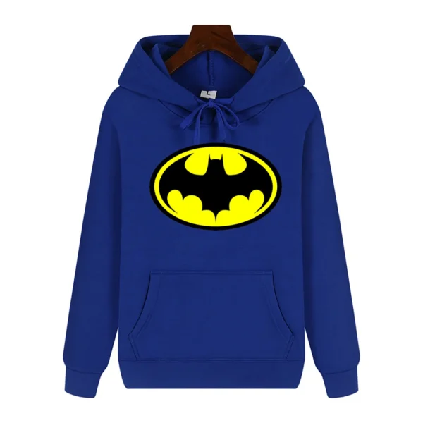 Batman pattern simple print Autumn and winter comfortable soft thickening men's high quality casual fashion warm street hoodie - Image 4