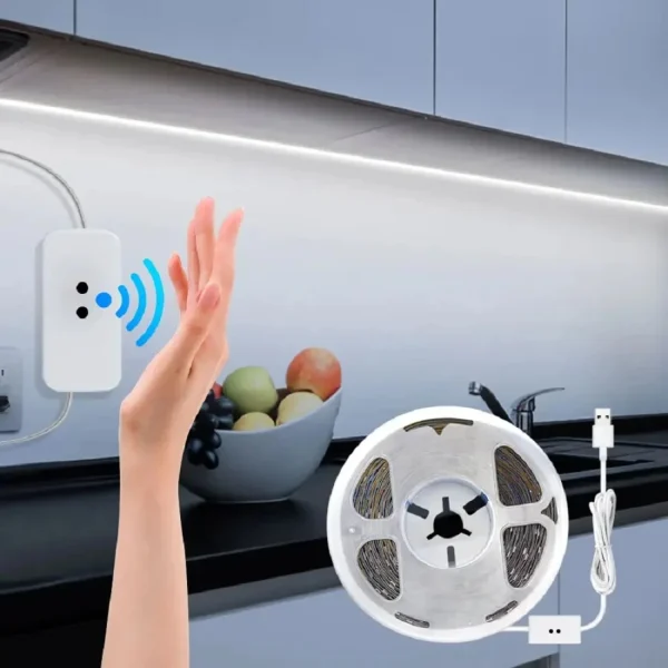 Smart USB Led Strip Light SMD2835 5V Motion Sensor Hand Scan ON OFF Control Backlight Tape for TV Kitchen Cabinet Wardrobe - Image 3