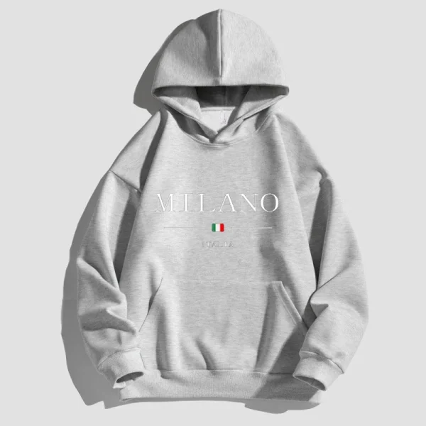 Men's and women's cotton hooded sweatshirts Casual sweaters with lettered hooded sweatshirts street fashion 2024 - Image 2