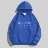 Men's and women's cotton hooded sweatshirts Casual sweaters with lettered hooded sweatshirts street fashion 2024 - Image 3
