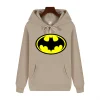 Batman pattern simple print Autumn and winter comfortable soft thickening men's high quality casual fashion warm street hoodie - Image 2