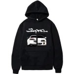 2023 Initial D Supra Hoodies Men's and Women's JDM Manga Print Loose Casual Long Sleeve Japanese Casual Sporty Sweatshirt