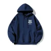 2024 Men's fashion casual long-sleeved hoodie hip hop sweatshirt Street hip hop hooded sweatshirt solid color printed coat - Image 2