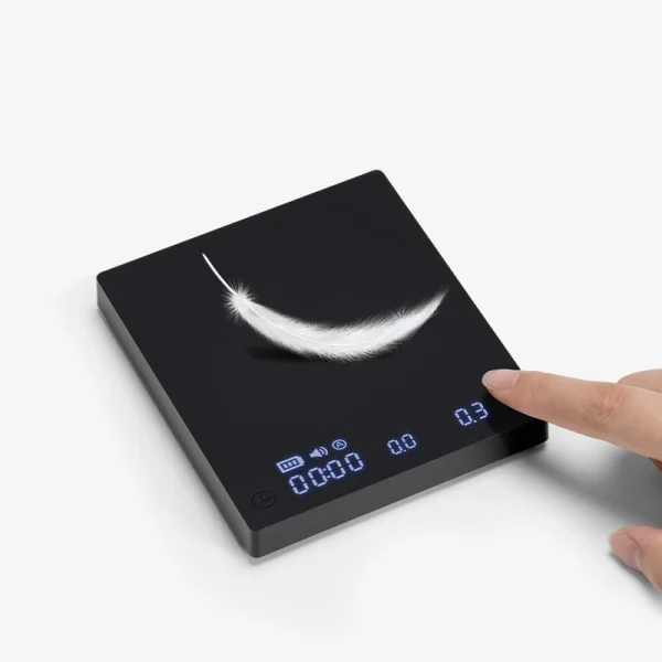TIMEMORE Store Black Mirror Mini New Espresso Coffee Food Kitchen Scale With Time USB Light Weight Digital Scale - Image 5