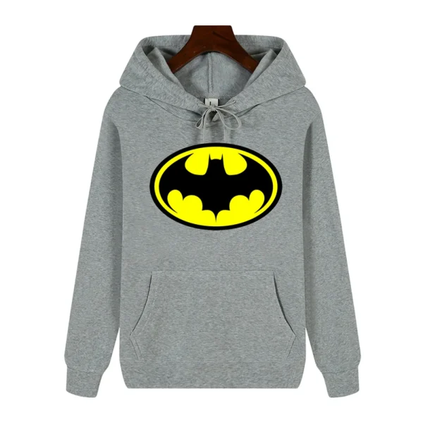 Batman pattern simple print Autumn and winter comfortable soft thickening men's high quality casual fashion warm street hoodie - Image 6