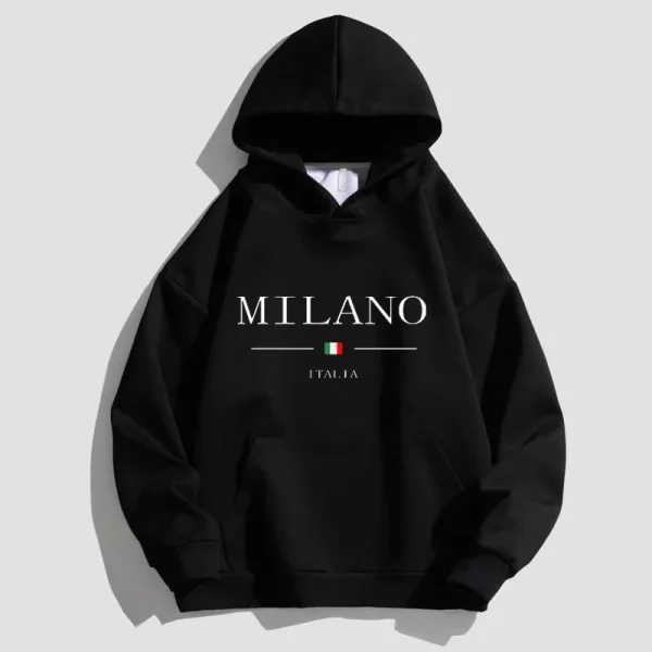 Men's and women's cotton hooded sweatshirts Casual sweaters with lettered hooded sweatshirts street fashion 2024