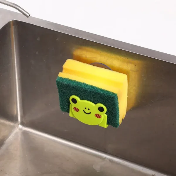 Organizer Tools Kitchen Accessories Cartoon Sponge Rag Storage Rack Home Decoration for Kitchen Supplies Kitchen Gadgets 1pcs - Image 4
